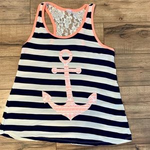Messy Buns Lazy Days Tank Top  Size S